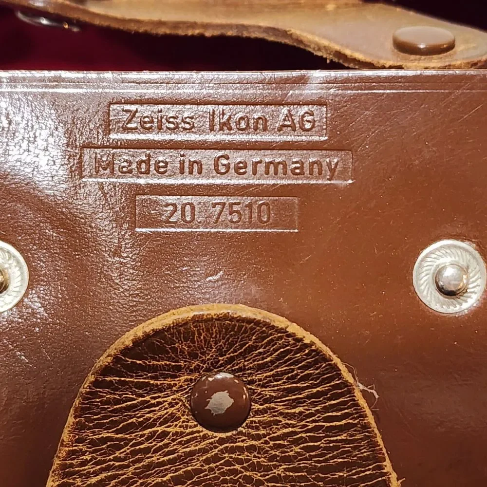 Vintage Leather Camera Case for‎ Zeiss Ikon AG Camera 20 7510 Made in Germany